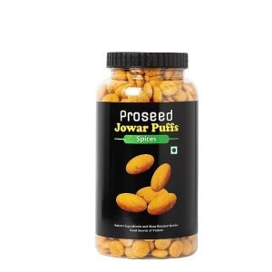 Proseed Jowar Puffs Spices, 150g Healthy Slow Roasted Tasty Snacks